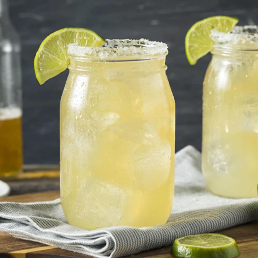 Margarita in a Mason jar